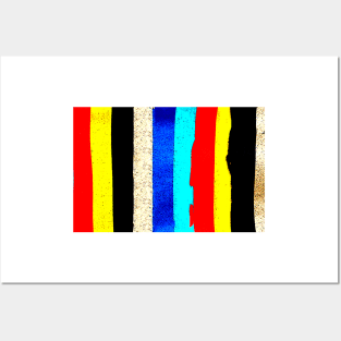 Colourful Vertical Stripes Posters and Art